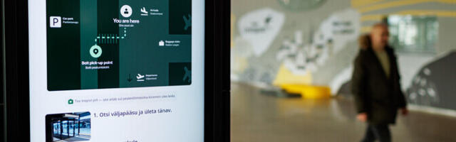 Компания Bolt установила в Таллиннском аэропорту экраны самообслуживания