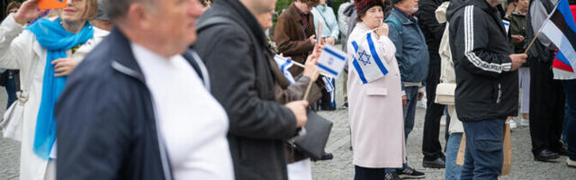 На Тоомпеа прошла акция в поддержку Израиля