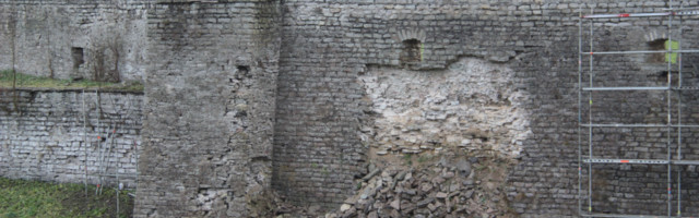 Нарвский замок: начались работы по укреплению северной крепостной стены  ГАЛЕРЕЯ