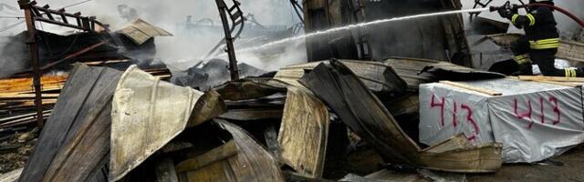 Сергей Манекин о пожаре в Раквере: конструкции обрушились, пришлось вручную разбирать завалы