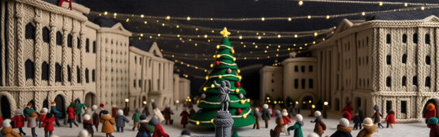 Рождественская деревня и каток откроются в воскресенье