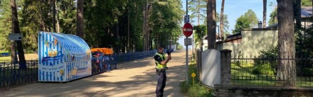 Полиция взяла под особый контроль улицу в Нарва-Йыэсуу