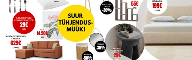 Большая распродажа мебели в магазинах Diivaniparadiis