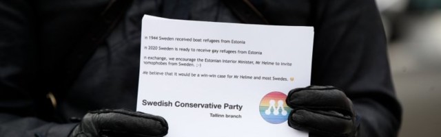 ФОТО: Проживающие в Эстонии шведские "умеренные" заявили, что Швеция готова принять эстонских "гей-беженцев"