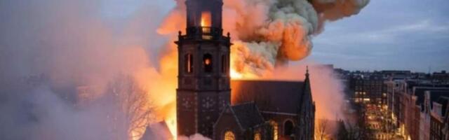 Пожар в Амстердаме: в новогоднюю ночь уничтожена историческая церковь Вонделкерк