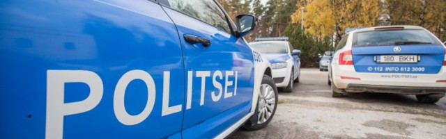 ВИДЕО | В Таллинне голый молодой человек прыгал на крыше полицейской машины