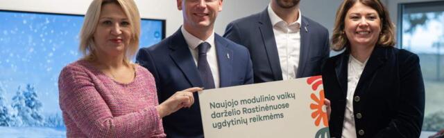 В Вильнюсском районе открыт новый модульный детсад