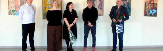 В Кохтла-Ярве открыта выставка работ учеников школы-студии Юрия Хорева: Когда живопись учит спокойствию