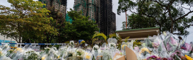 Число жертв пожара в высотках Гонконга выросло до 146 человек