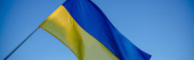 В центре Таллинна обнаружили поврежденный украинский флаг