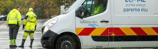 Из-за аварии на водопроводе столичная улица Рауа частично закрыта для движения