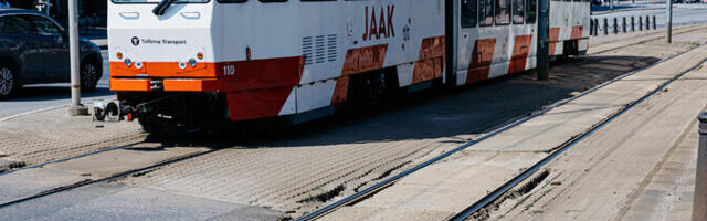 ФОТО: трамвайные пути на Тартуском шоссе в центре Таллинна разрушаются