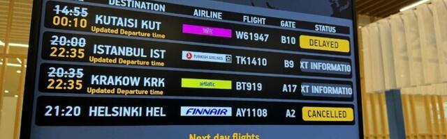 Аэропорт Вильнюса вновь закрыли из-за подозрительных воздушных шаров