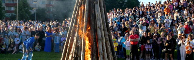 Костры Иванова дня в Харьюмаа и Ида-Вирумаа