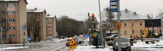 Светофоры на перекрёстке Креэнхольми — Юули — Герасимова будут отключены, движение будет затруднено