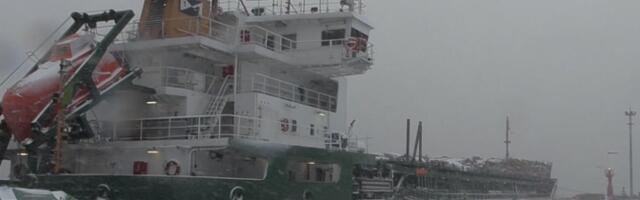На Сааремаа укрылись от шторма 15 грузовых судов