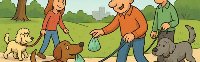 Правила выгула собак в Нарве выполняют не все