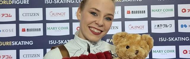 Нина Петрыкина заняла рекордное для Эстонии 7-е место на ЧМ по фигурному катанию