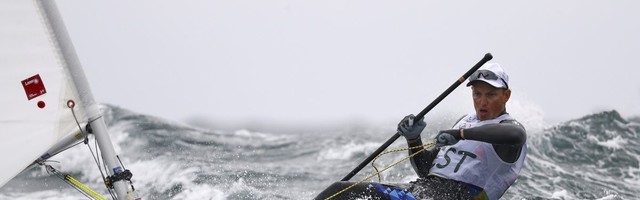 Эстонский яхтсмен, выигравший две гонки, вышел в Токио на лучшее в своей карьере место