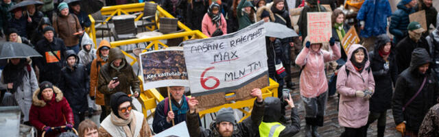 В Таллинне прошел массовый митинг в защиту эстонских лесов