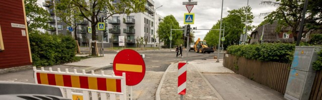В Таллинне временно закрываются улица Алеви и одна сторона Пярнуского шоссе