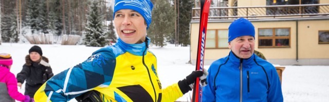 Президент Керсти Кальюлайд провела зимние каникулы, катаясь на лыжах в Швейцарии
