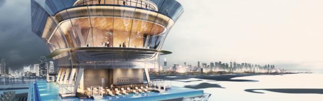 В Дубае открывается первый в мире высотный бассейн с обзором 360°