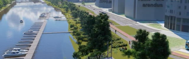 ВИДЕО: новая набережная вернёт жителям длинный участок реки Эмайыги