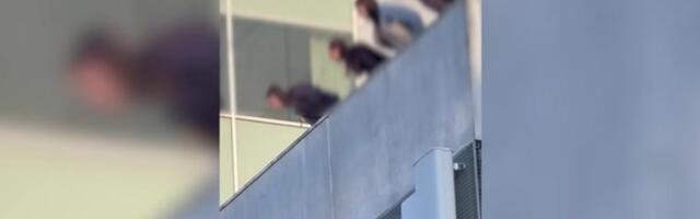 ВИДЕО | „Где их родители?“ Подростки плевали с крыши Viru Keskus на прохожих