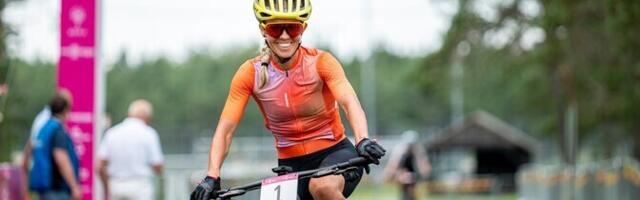 Велогонщица Яника Лыйв в 8-й раз стала чемпионкой Эстонии по кросс-кантри