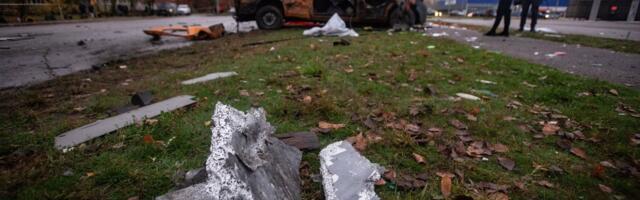 Ракетная атака РФ на Киев: несколько пожаров, один погибший