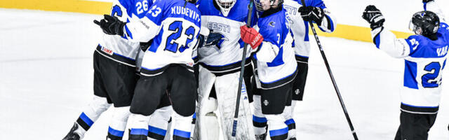 Молодежный ЧМ по хоккею: сборная Эстонии одержала первую победу