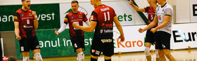Таллиннский "Сельвер" обыграл "Пярну" в первом матче серии за бронзовые медали ЧЭ по волейболу