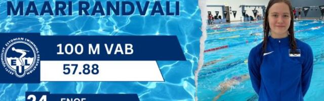 Плавание: Маари Рандъвяли установила новый рекорд Эстонии на Европейском олимпийском фестивале