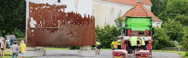 Памятник сражавшимся в Освободительной войне прибыл из Финляндии на Хийумаа