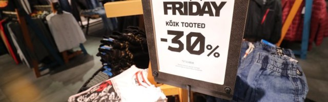 ФОТО | Жители Эстонии ринулись в торговые центры на Черную пятницу