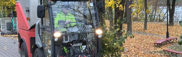Уборка нарвских улиц: тонны опавшей листвы и подготовка к зиме