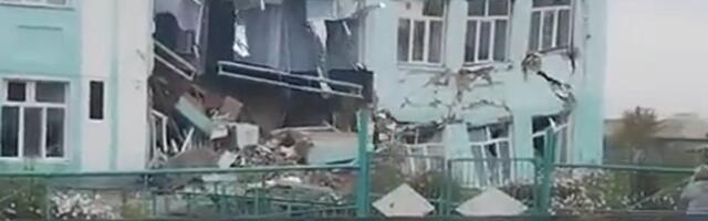 ВИДЕО | В Новосибирской области России обрушилось здание школы