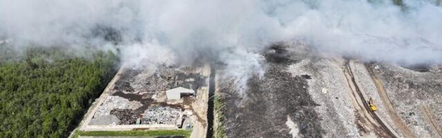Пожар на свалке Уйкала: удалось предотвратить возгорание леса