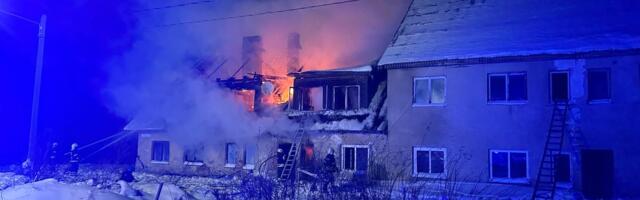 В Ляэне-Вирумаа загорелся многоквартирный дом. Один человек погиб, четверо доставлены в больницу
