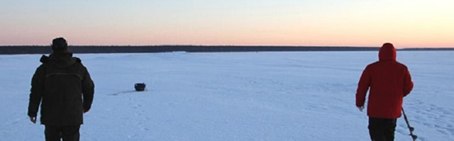 Смягчаются ограничения на передвижение по льду Нарвского водохранилища