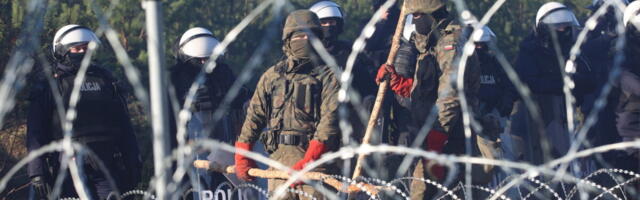 Десятки мигрантов прорвались через границу Беларуси с Польшей