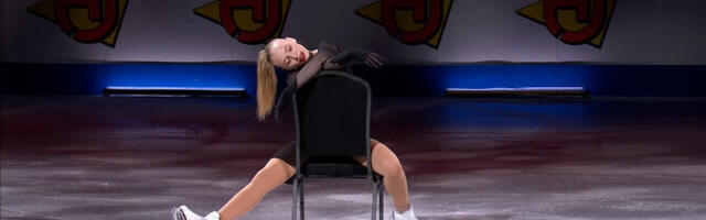 Нина Петрыкина и Александр Селевко приняли участие в показательных выступления ЧЕ