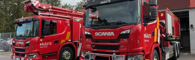 Утром в Пыхья-Таллинне в многоквартироном доме произошел пожар