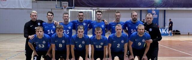 На турнире в Хорватии сборная Эстонии по футзалу уступила Черногории