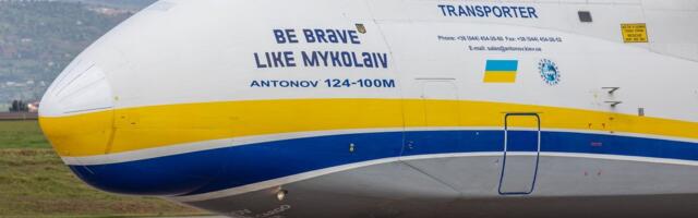 В Литву прилетел особенный самолет – украинский великан „Антонов“ 