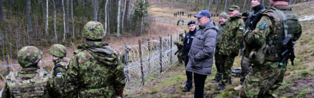 Колючая проволока на границе с Россией стала "магнитом" для руководства Эстонии