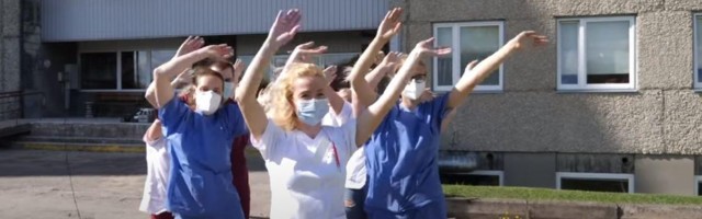Сотрудники эстонской больницы станцевали в поддержку работников передовой