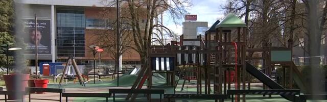 В центре Тарту начали строить временную игровую зону