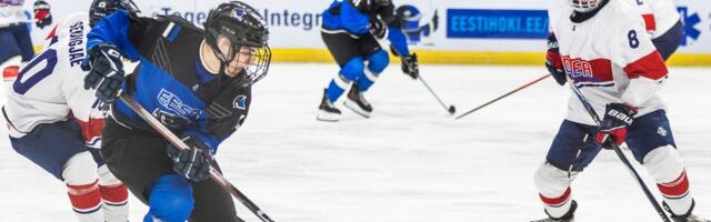 Юниорская сборная Эстонии с поражением стартовала на домашнем чемпионате мира по хоккею